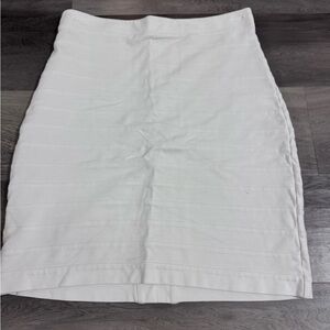Express Classic White Pencil Skirt